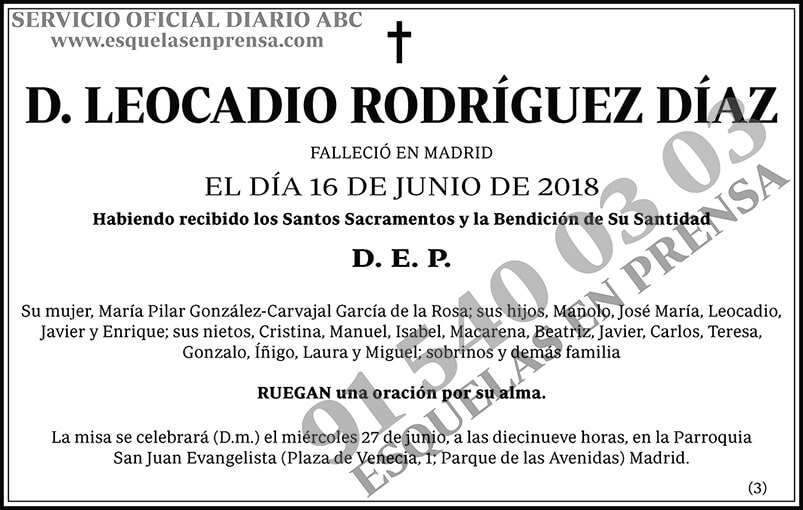 Leocadio Rodríguez Díaz